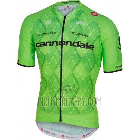 Cannondale Cycling Jersey Bib Short 2016 Men Short Sleeve Black and Green